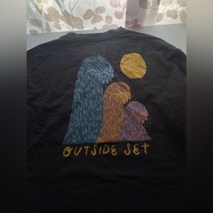 Vissla Black T-Shirt Long Sleeve Size M